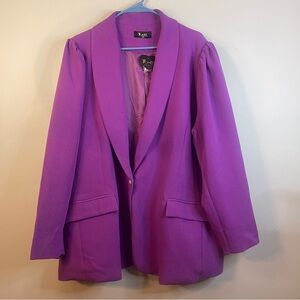 Merrit Clothing Label Purple Blazer Size 2XL NWT #263
